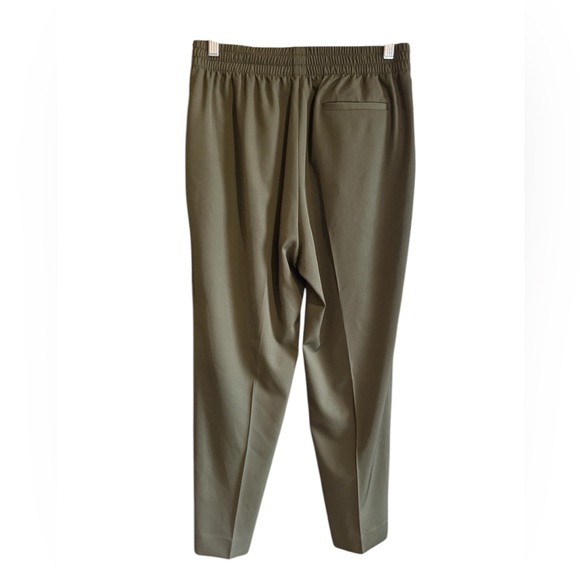 EVERLANE Olive Green the Italian GoWeave Easy 100% Wool Pants Surplus, Size 4 - Picture 2 of 5